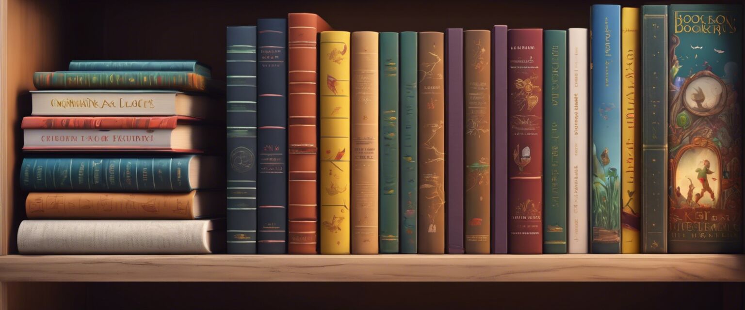 Inviting bookshelf with classic children's books