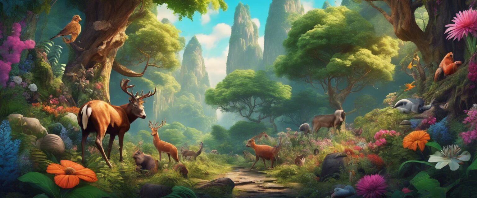 Barnböcker med djur och natur